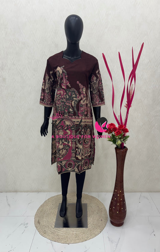 Ready Made - Kalamkari Kurti -VVRKK001