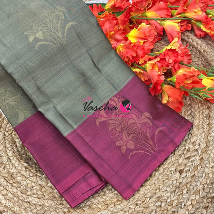 Half Mix - Pure Soft Silk Saree - VVPSS104