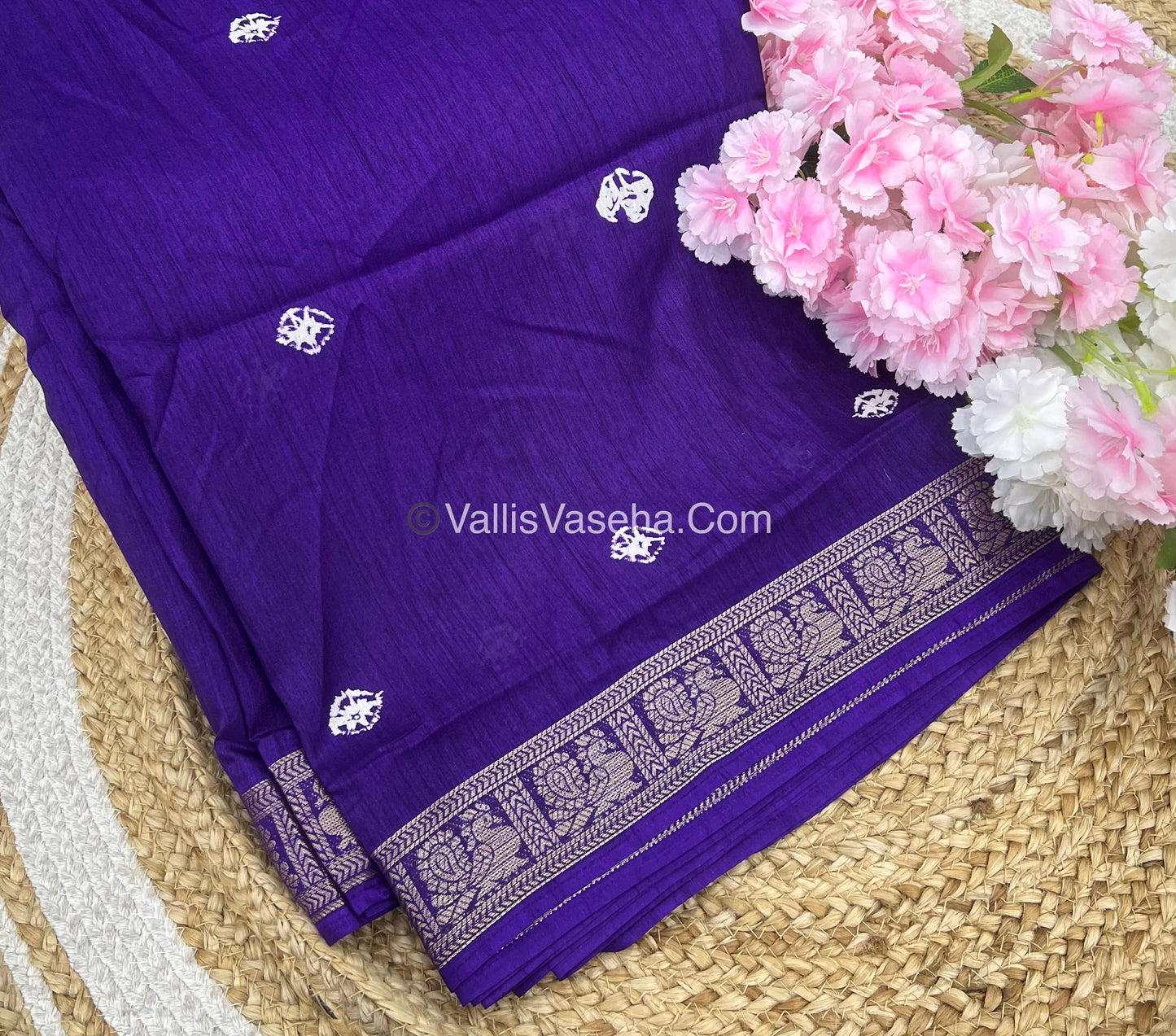 Casual Wear - Fancy Mixed Silk - Violetish Purple Shade - VVFMS002