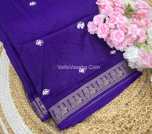 Casual Wear - Fancy Mixed Silk - Violetish Purple Shade - VVFMS002
