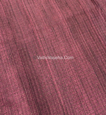 Art Tussar / Art Silk - Blue & Maroon Shade - VVATS004