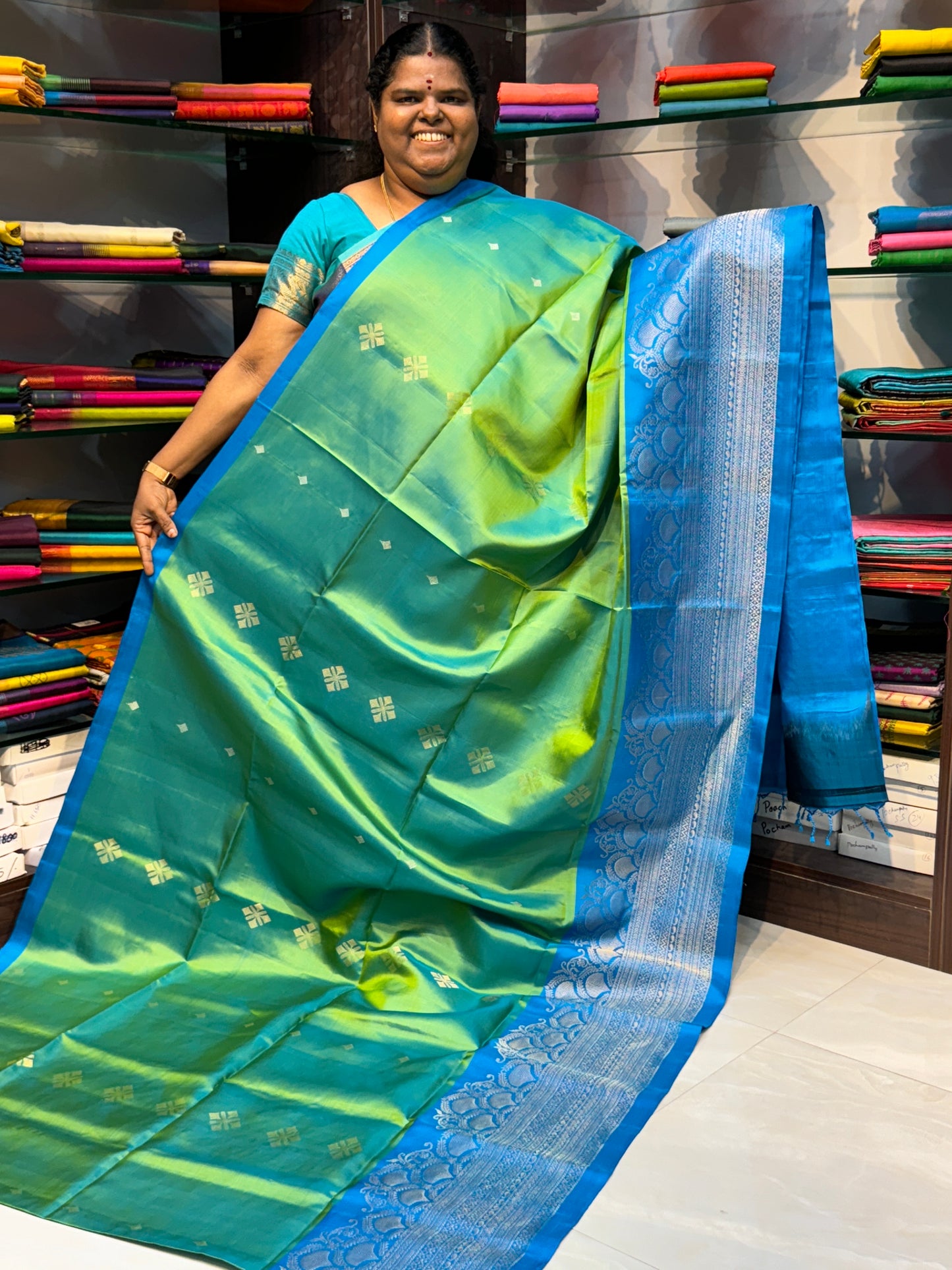 Pure Soft Silk Saree - Double tone shade - VVPSS013