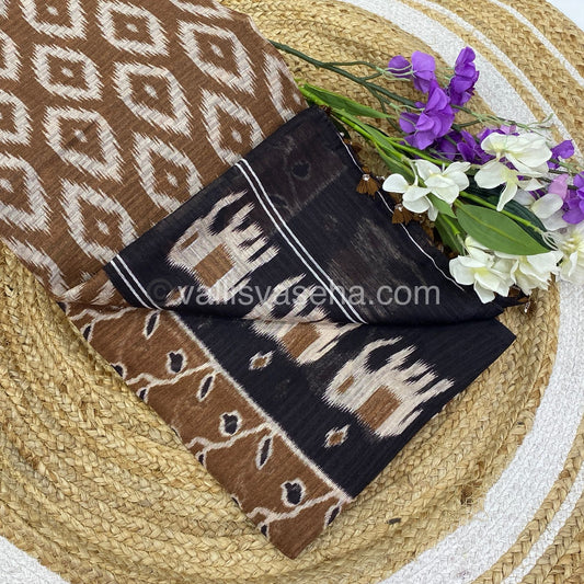 Jute Mixed Cotton Saree | VVJCS001