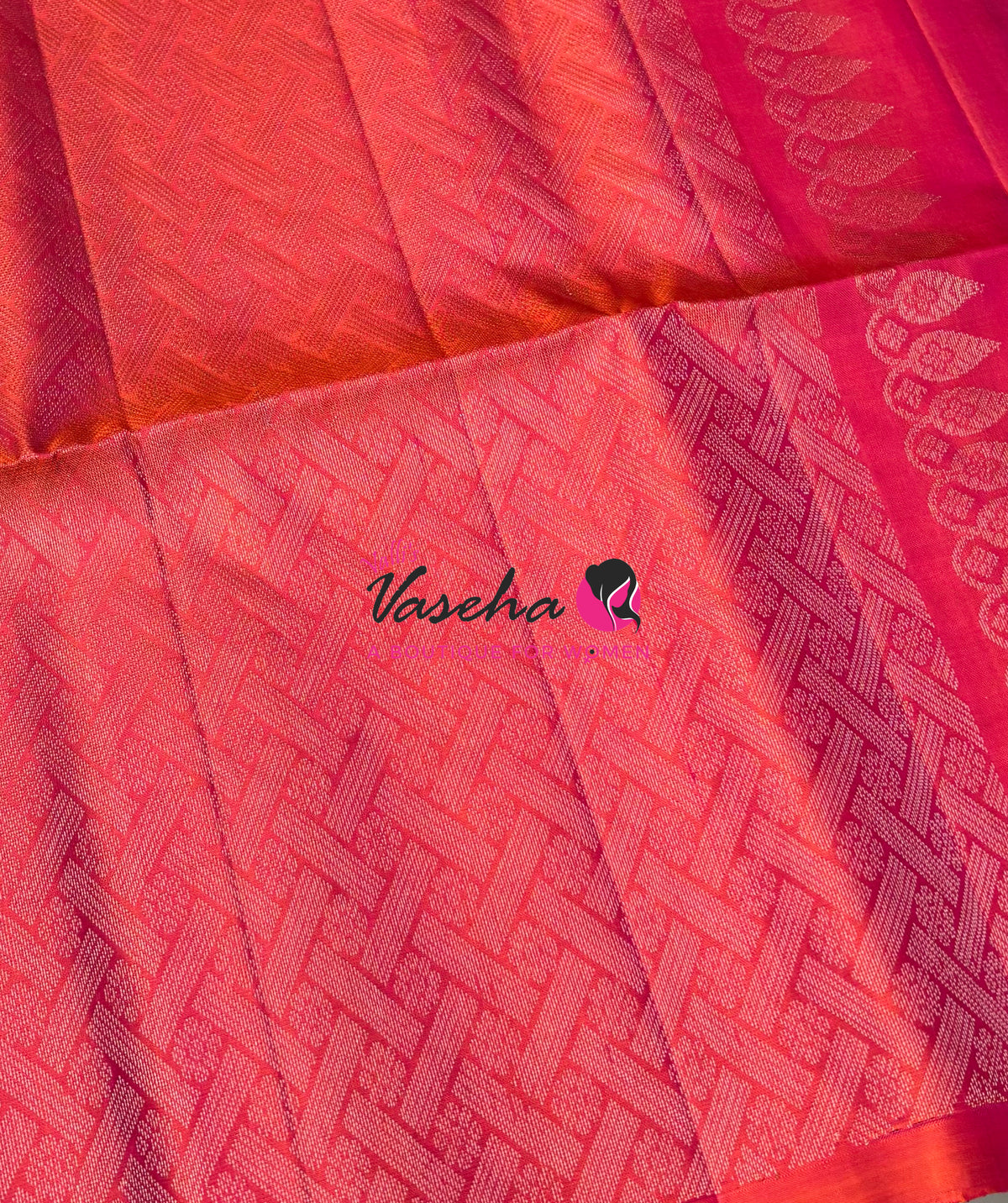 Pure Soft Silk Saree  - Dual Tone Green With Orange Peach Combo - VVPSS139