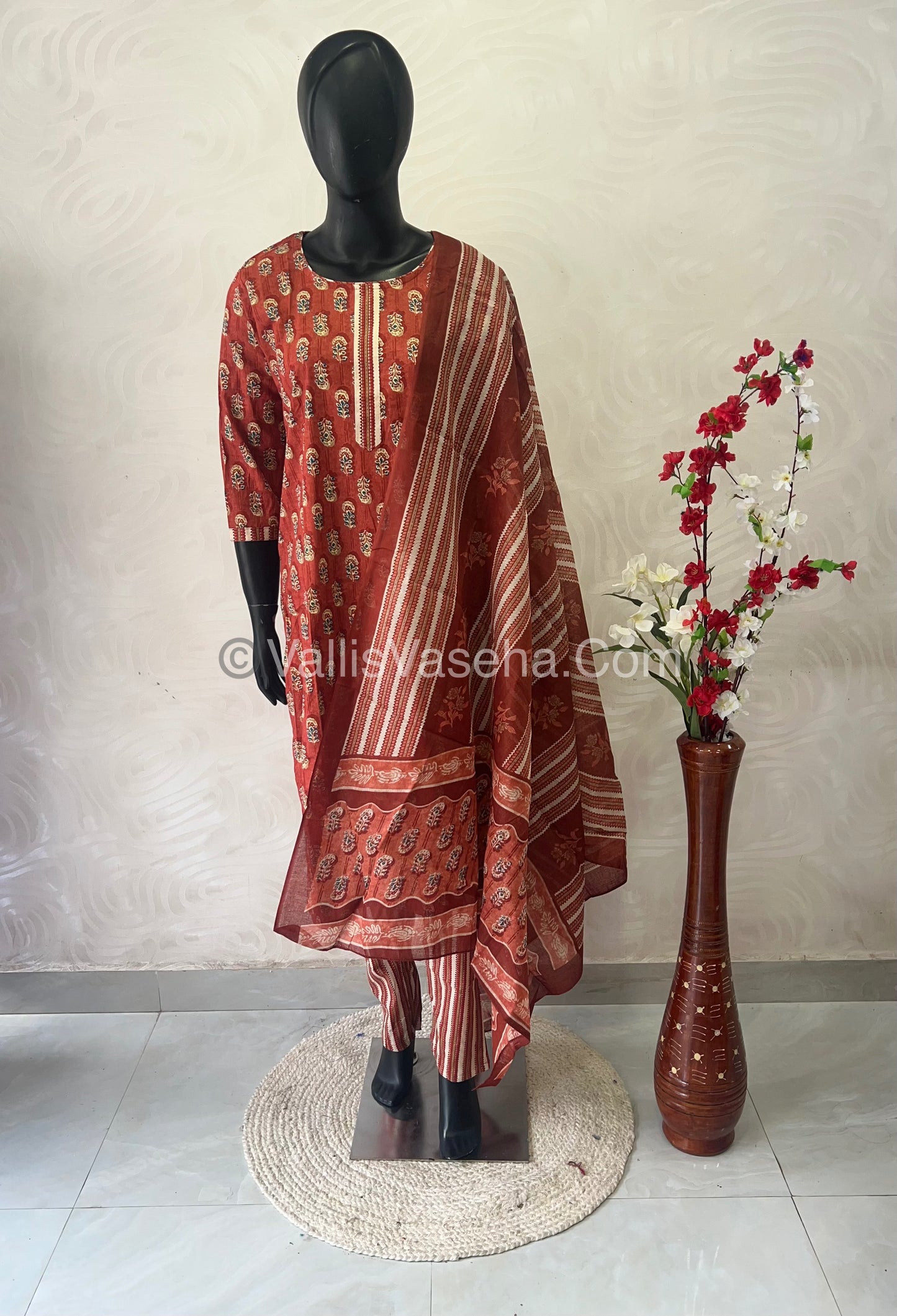 Ready Made - Salwar, Kameez & Duppatta(3pc) - Printed - VVRBS005