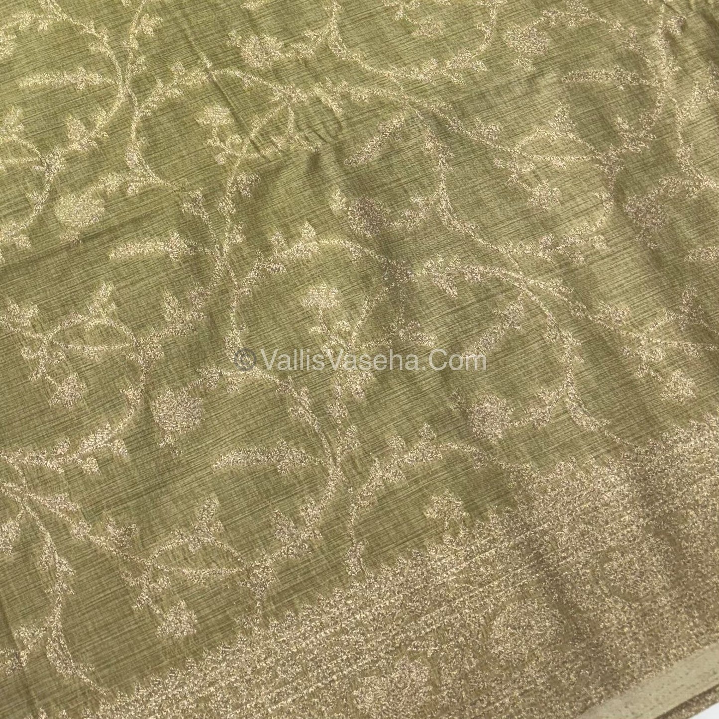 Banarasi - Heritage Silk - Semi Kathan Silk - Light Golden Shade- VVBHS001