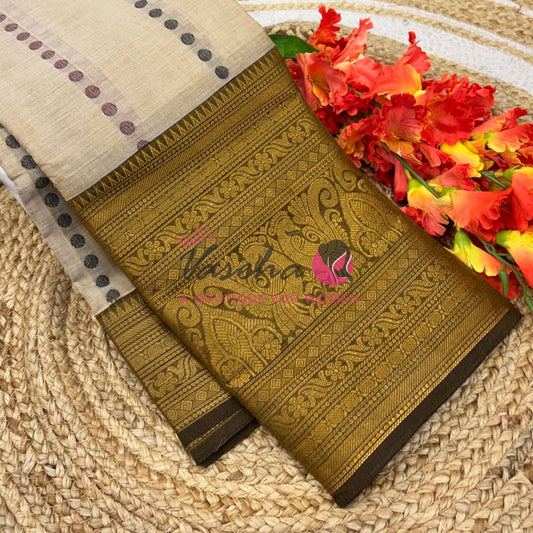 Kanchi Cotton Saree - VVKCS024