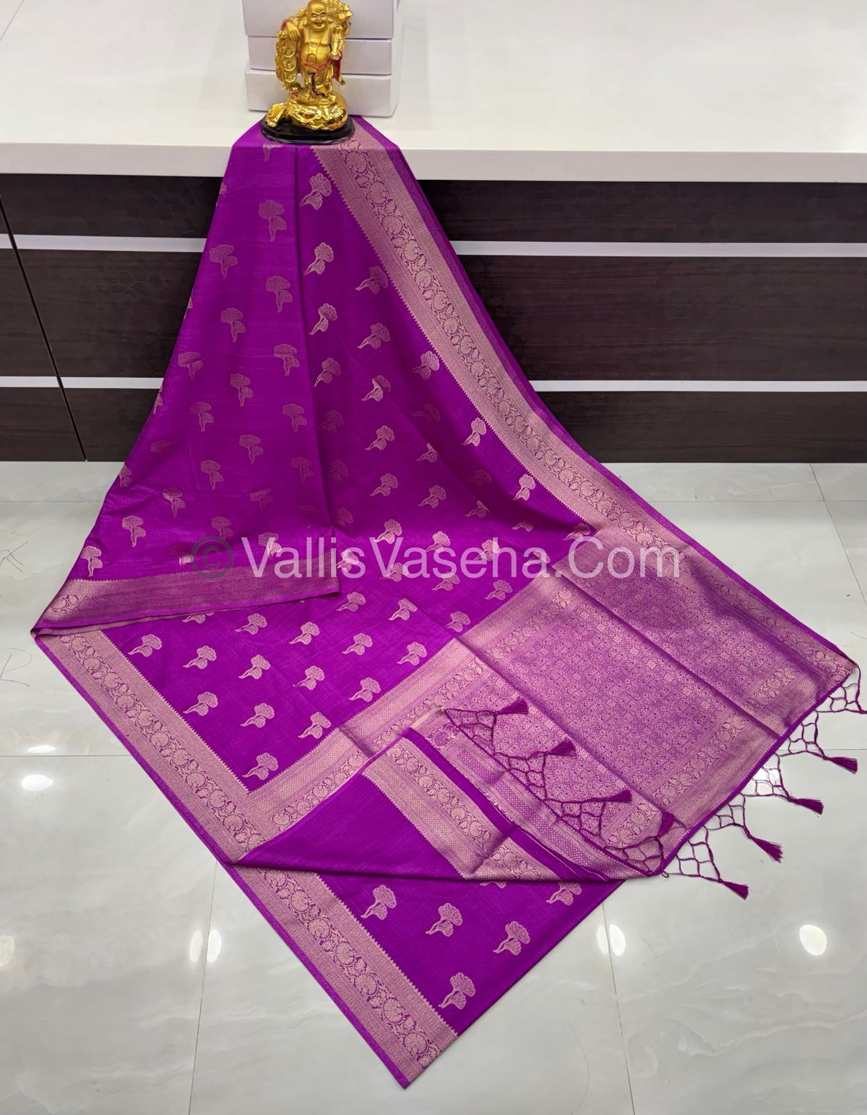 Banarasi - Heritage Silk - Semi Kathan Silk - Purplish Pink Shade - VVBHS010