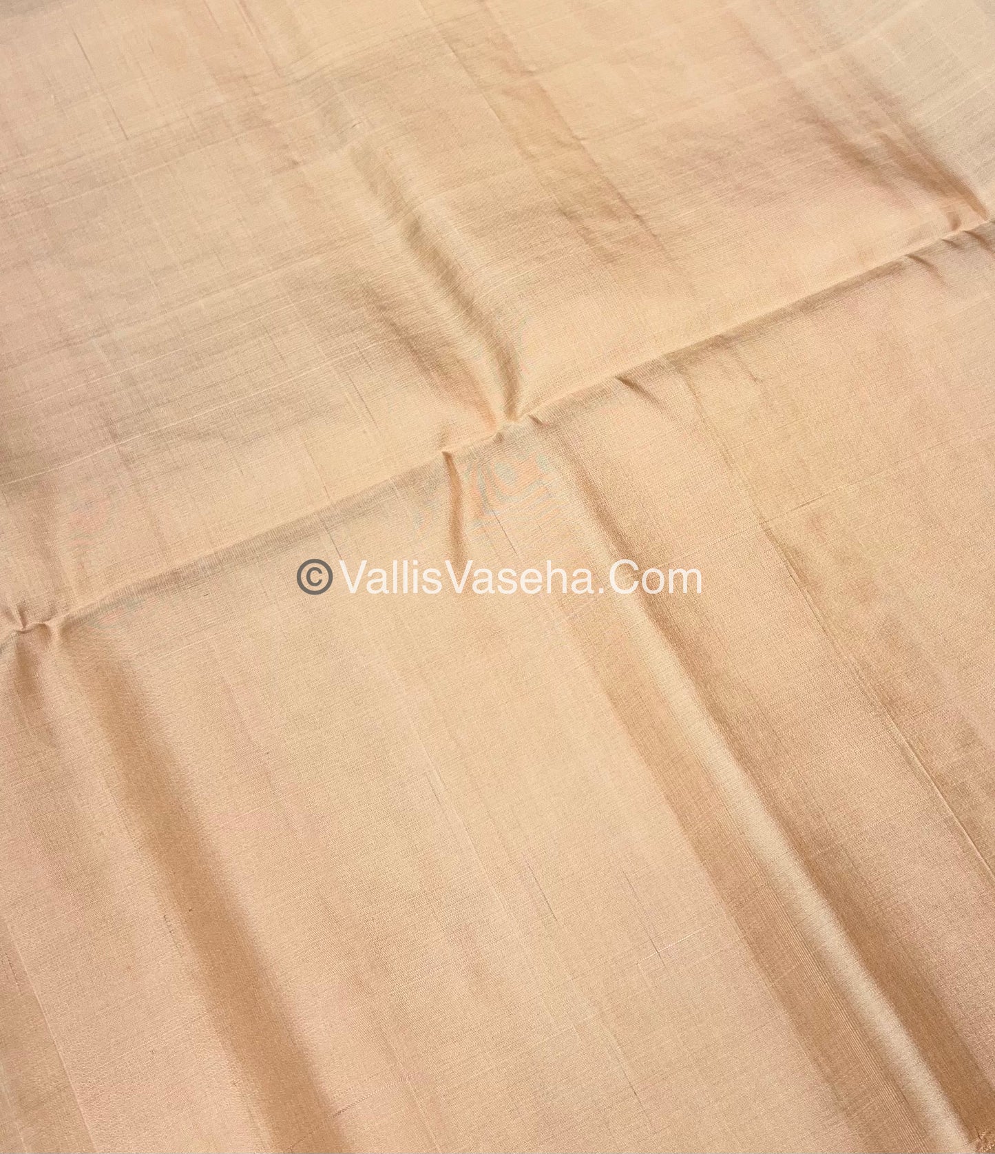Purple with Creamish light peach Combo - Pure Soft Silk Saree - VVPSS010