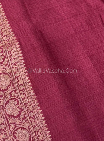 Banarasi - Heritage Silk - Semi Kathan Silk - Onion Pink Shade- VVBHS001