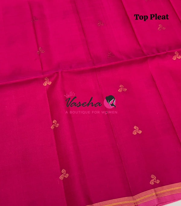 Pure Soft Silk Saree - Partly Pallu -  Half & Half Saree - VVPSS088