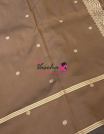 Semi Soft Silk  - Coffee Brown Shade - VVSSS043