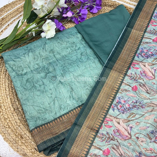 Digital Printed Tissue Linen Salwar Material  | VVUSM003
