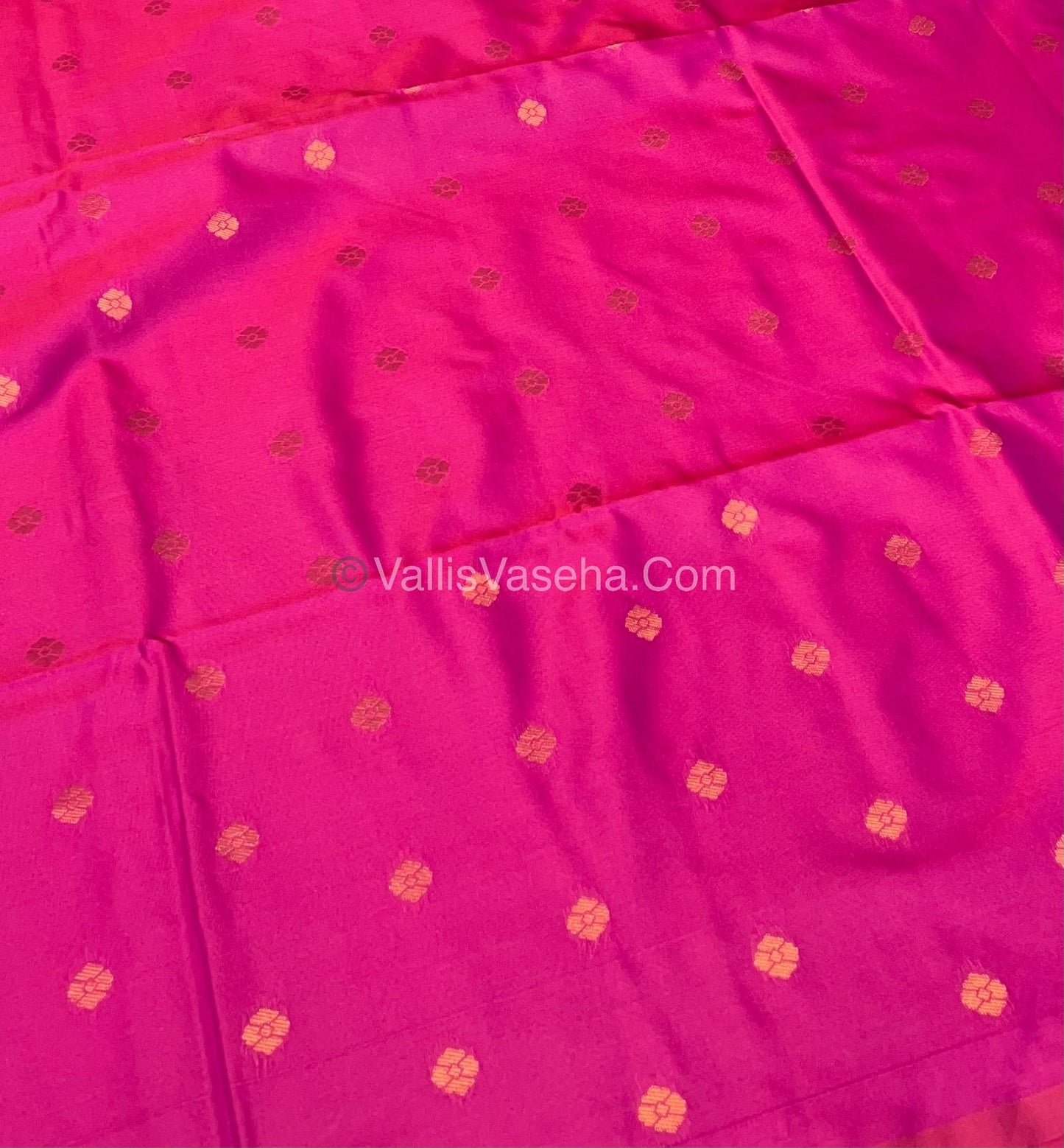 Semi Soft Silk - Border less  - Pink Shade -VVSSS007