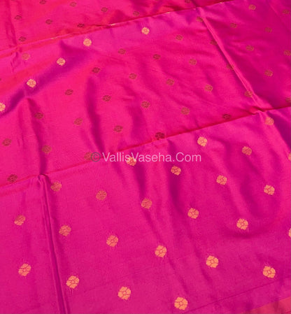 Semi Soft Silk - Border less  - Pink Shade -VVSSS007