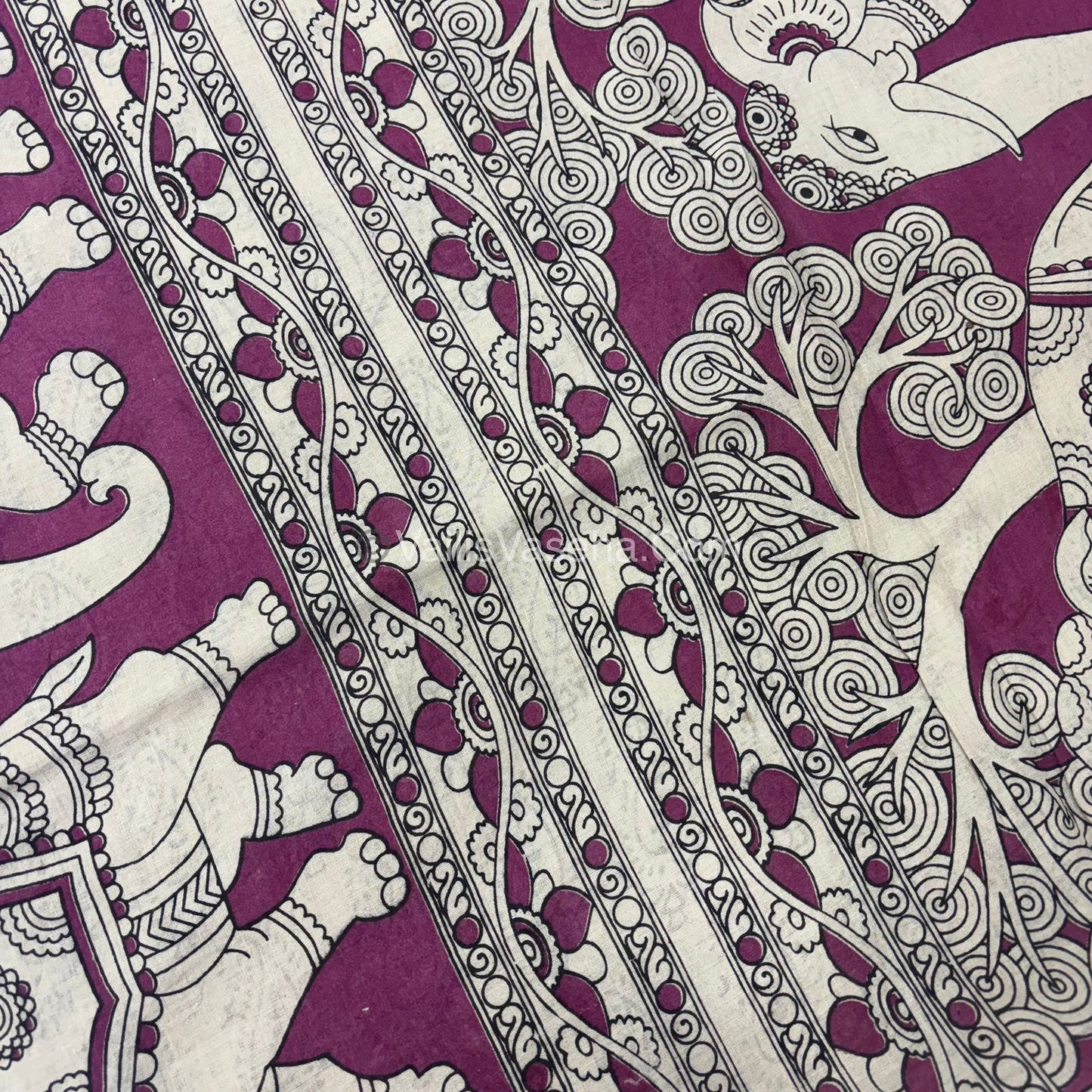 Pure Kalamkari Cotton Saree - VVPKC002