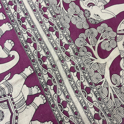 Pure Kalamkari Cotton Saree - VVPKC002