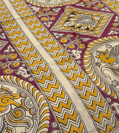 Pure Kalamkari Cotton Saree - VVPKC002