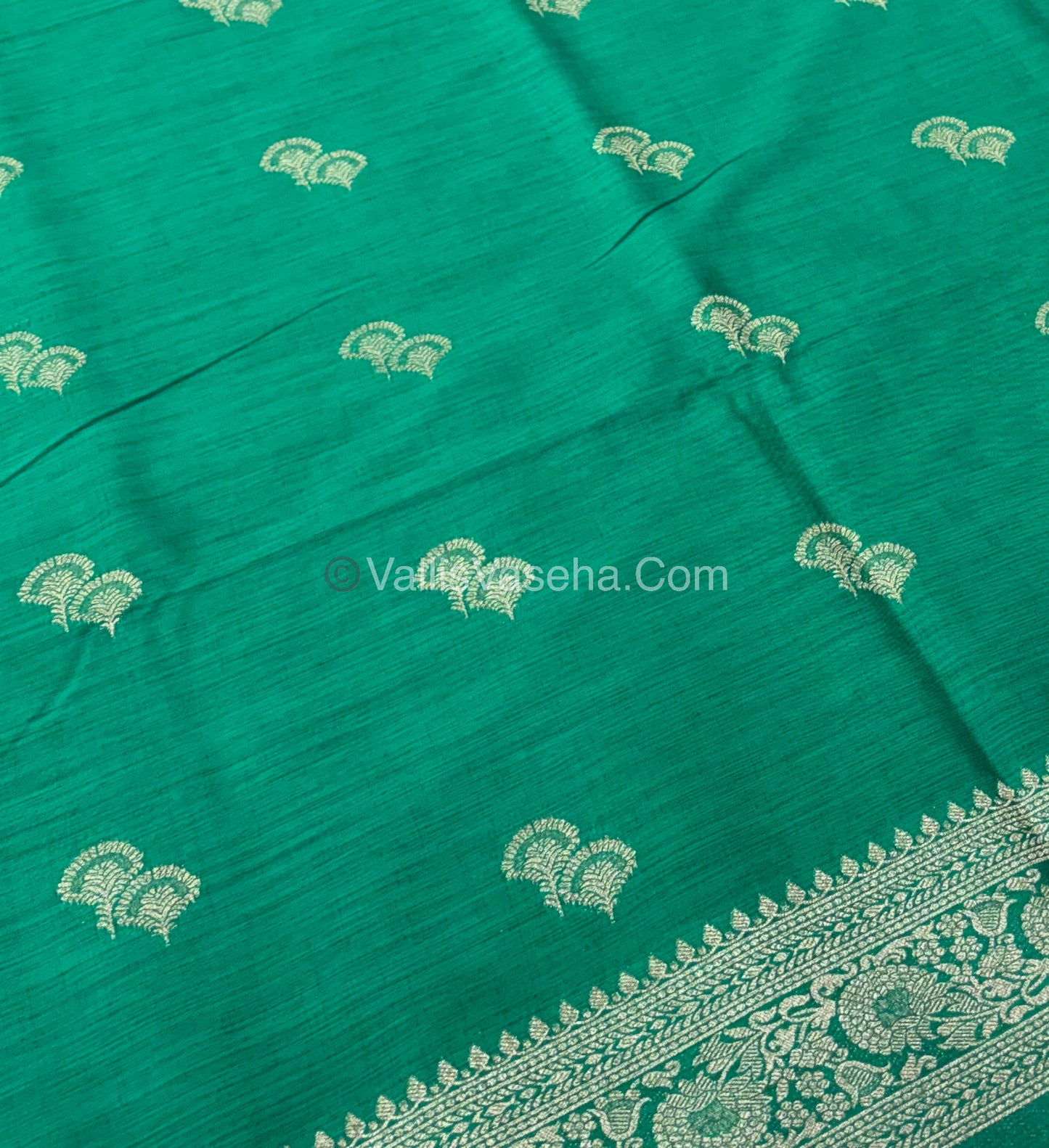 Banarasi - Heritage Silk - Semi Kathan Silk - Green Shade- VVBHS004
