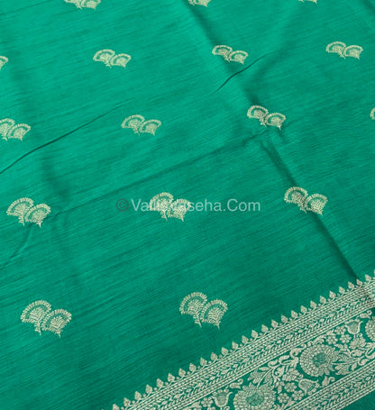 Banarasi - Heritage Silk - Semi Kathan Silk - Green Shade- VVBHS004