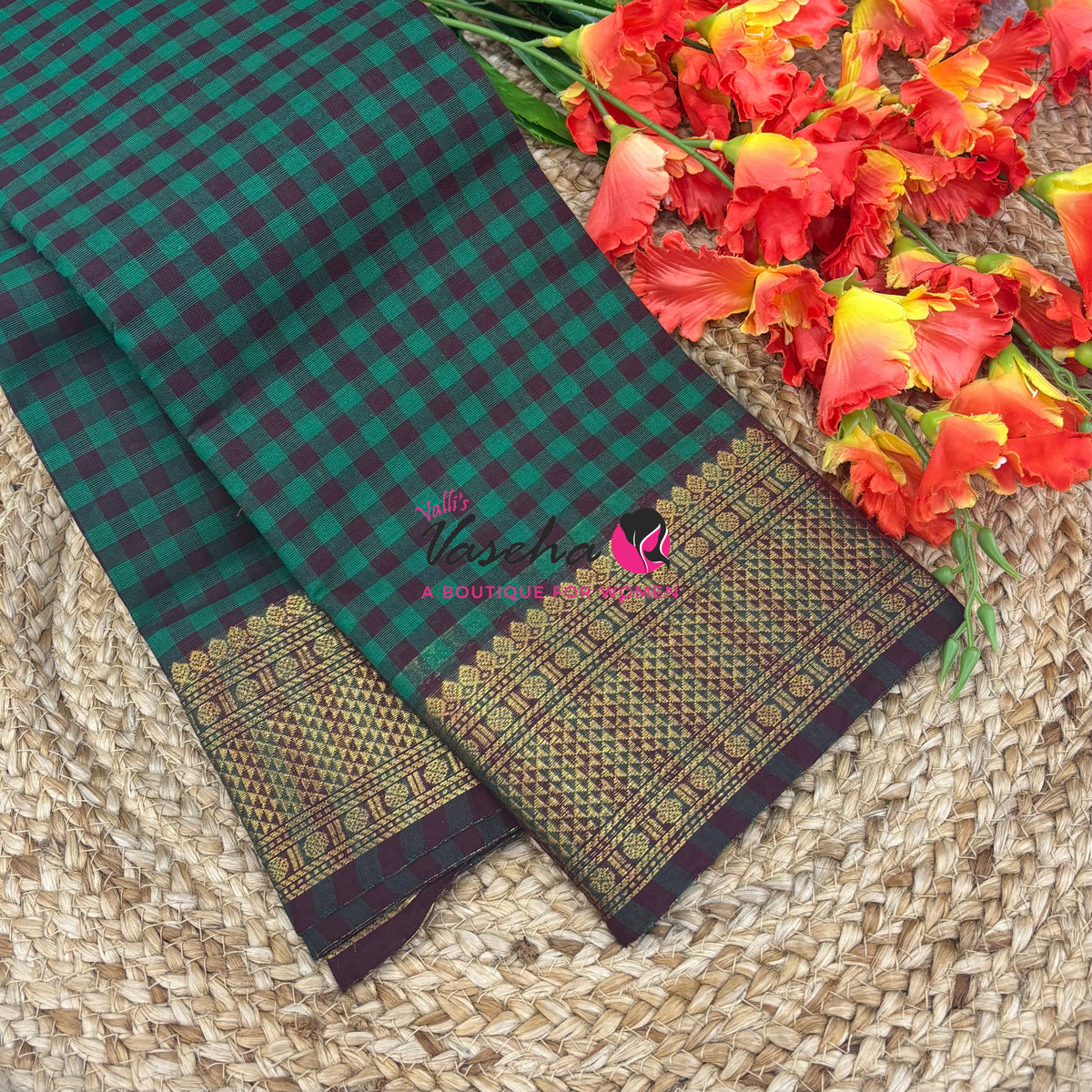Chettinadu Cotton Saree - VVCCS004
