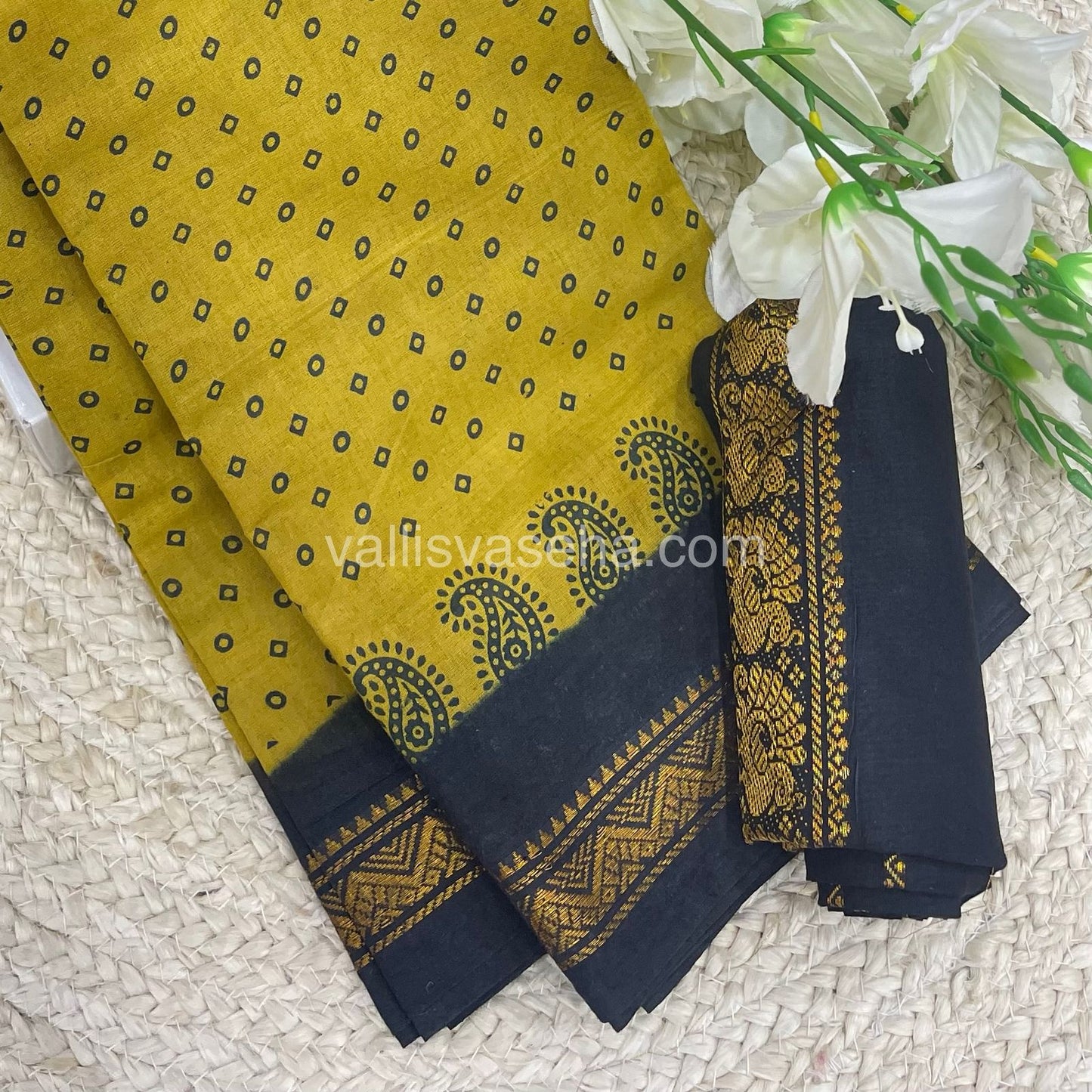 Sungudi Cotton Saree  - Bandini Print  - VVSBP001