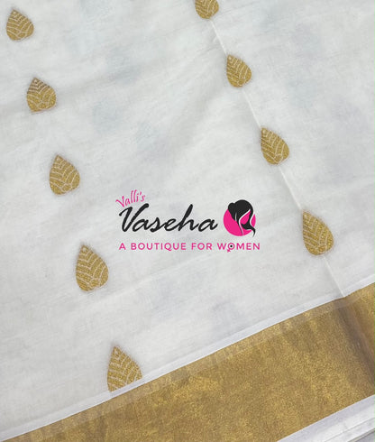 Kerala Cotton Saree - VVKCS029