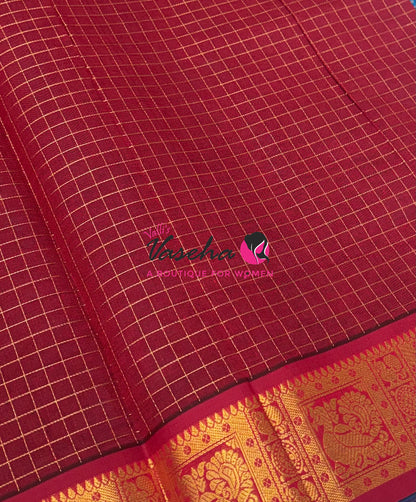Semi Silk Cotton Saree | Lakshadeepam Design |VVSSC009