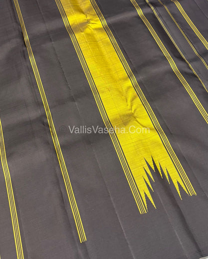 Pure Kanchipuram Silk Saree - Thalampoo - VVPS029
