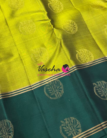 Half Mix - Pure Soft Silk Saree - Retta Petta Border - VVPSS154