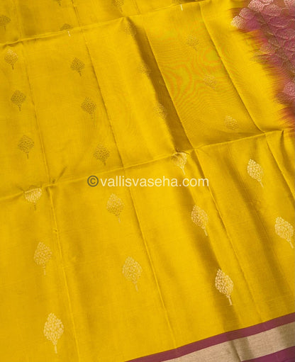 Pure Soft Silk Saree -Half Gold Zari Border - VVPSS032