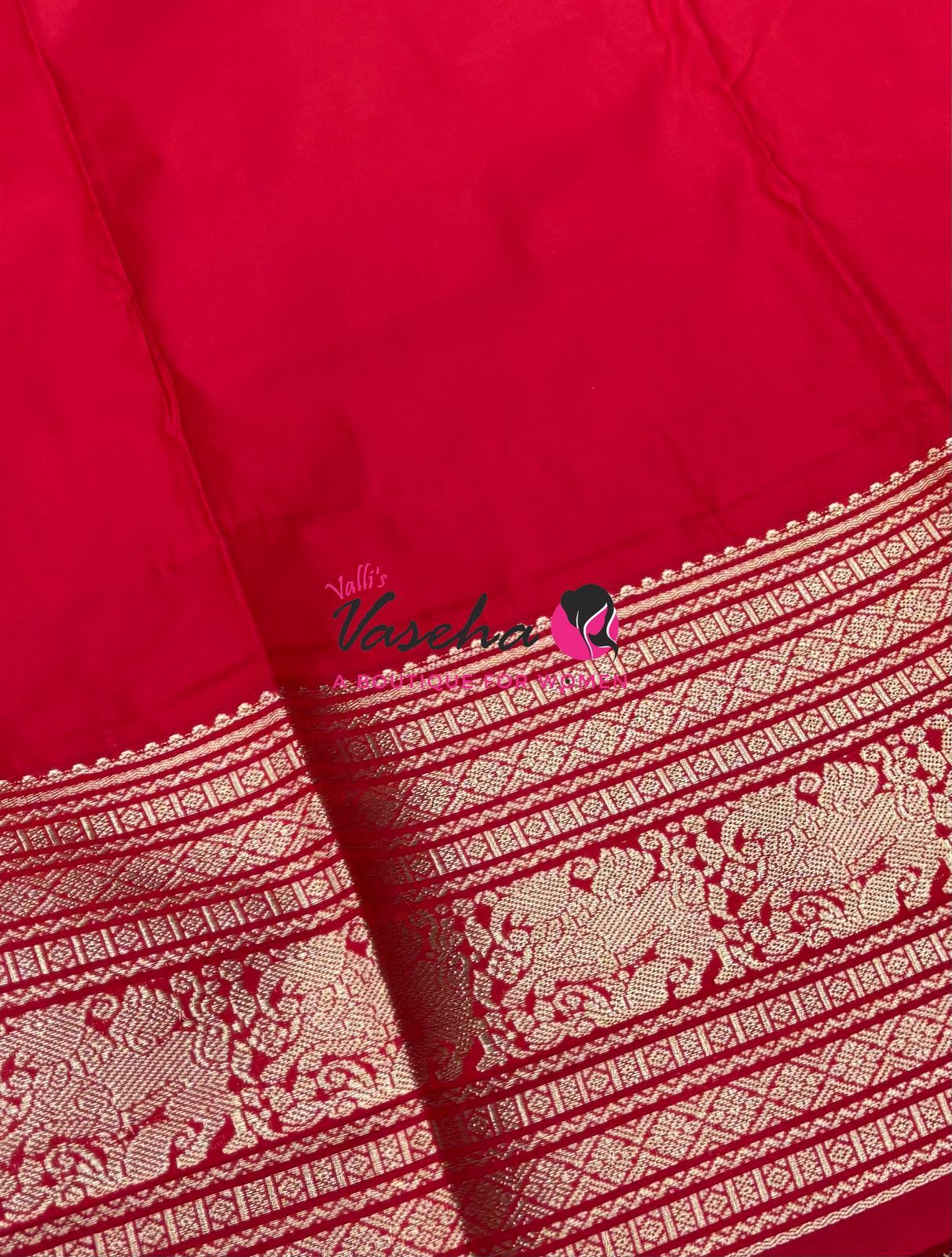 Semi Kanchi Silk  - Purple & Red - VVSKS007