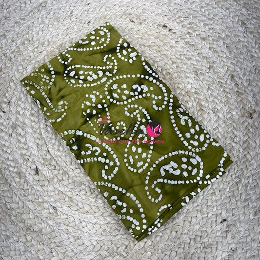 Blouse Bit - Pure Cotton - Batik Printed - 1 mtr - VVBB001