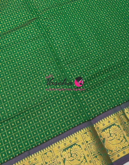 Semi Silk Cotton Saree | Lakshadeepam |VVSSC009