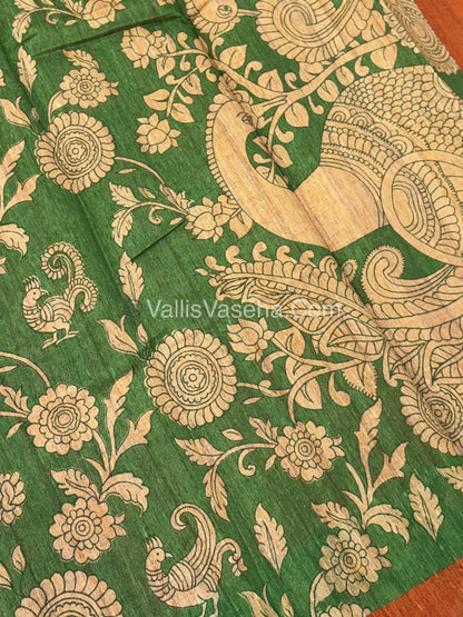 Semi Tussar Silk Saree |VVSTS047