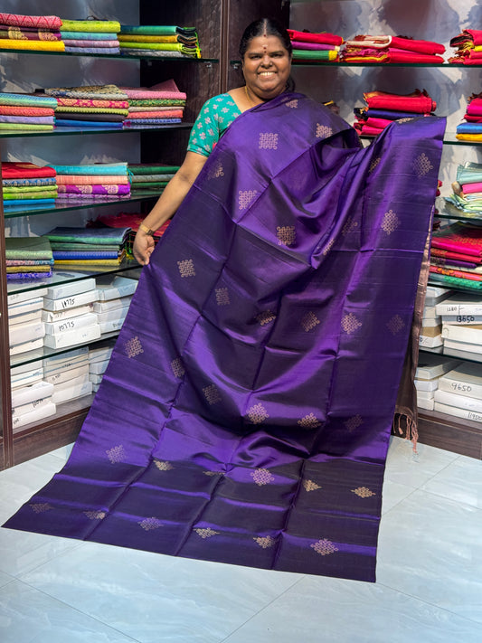 Pure Soft Silk Saree - Kolam design - VVPSS019