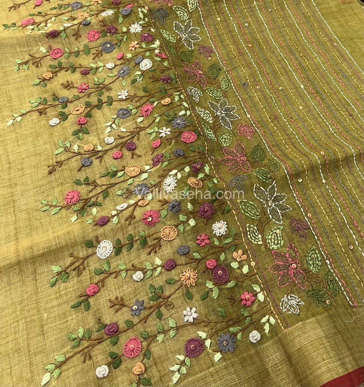 French Knot - Tissue Saree -  VVLFN001