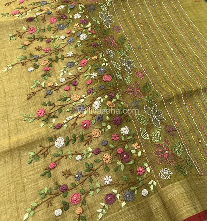 French Knot - Tissue Saree -  VVLFN001