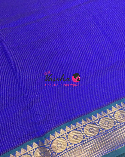 9 Yards |Semi Silk Cotton Saree | Vairavoosi  Design | VV9YSS001