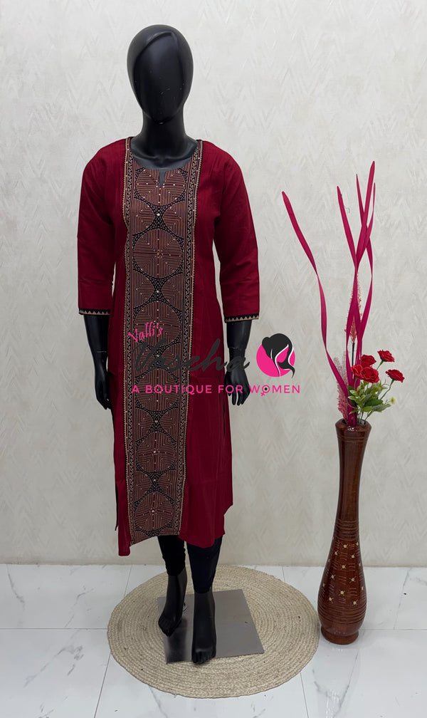 Ready Made -  Kurti - Straight Cut - VVRK002