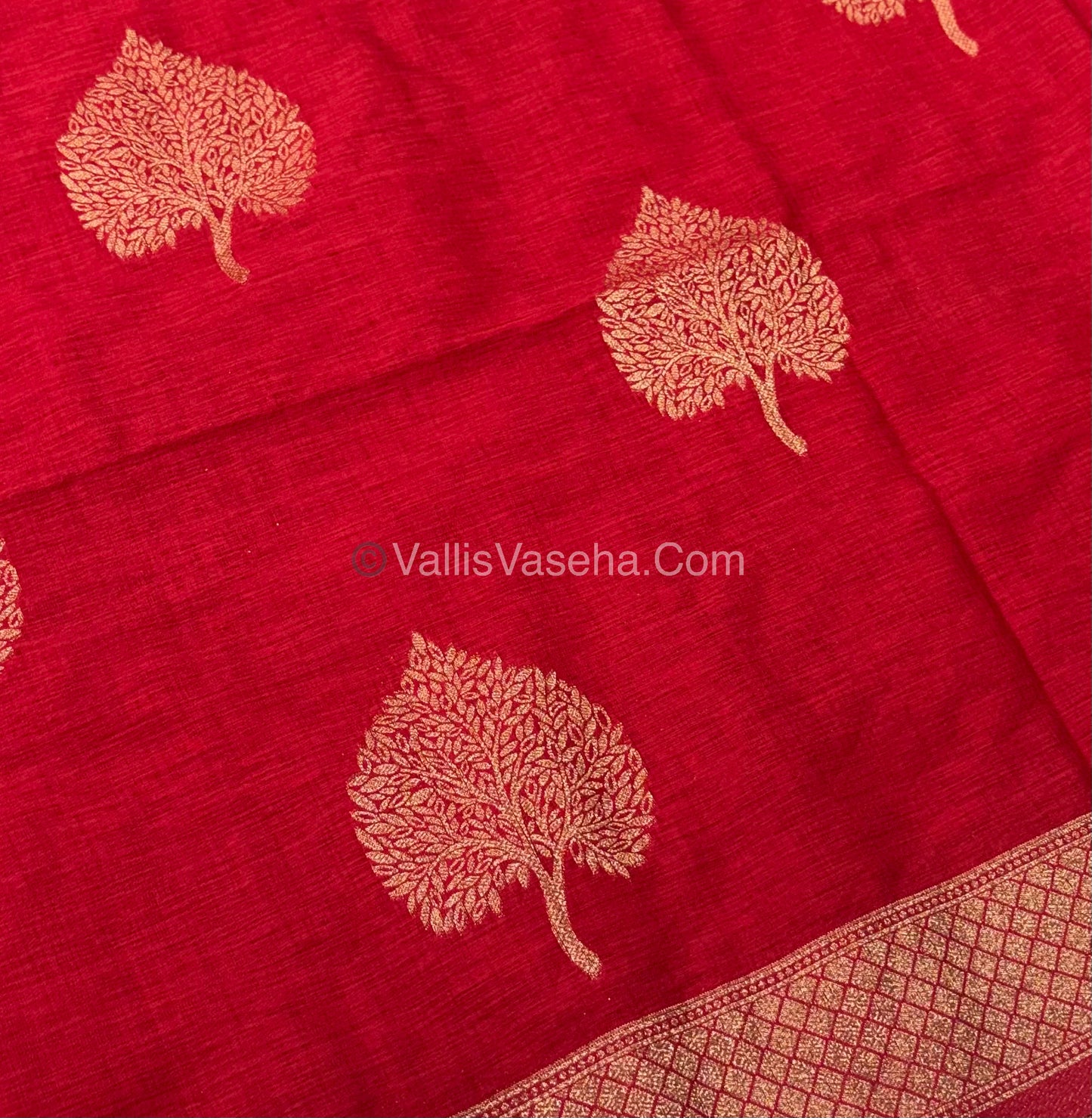 Banarasi - Heritage Silk - Semi Kathan Silk - Red Shade - VVBHS007