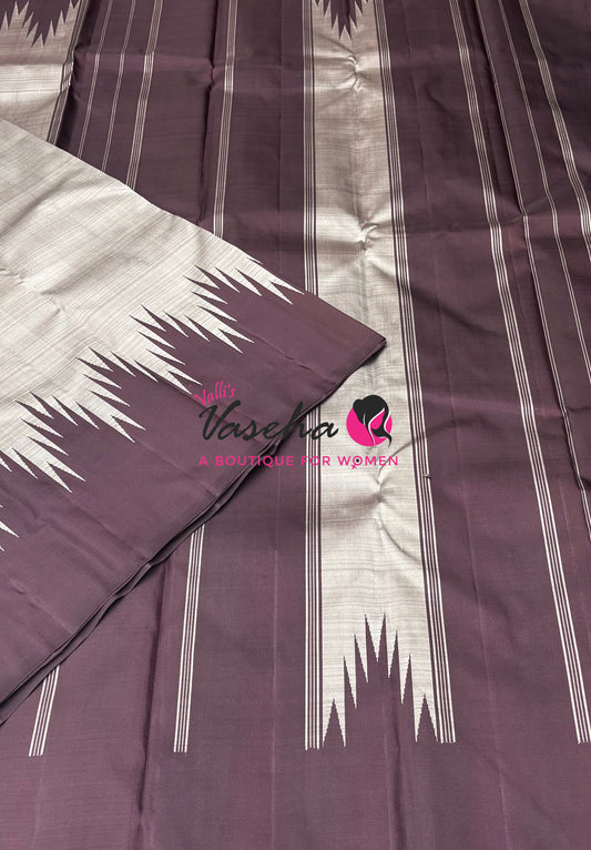 Pure Kanchipuram Silk Saree - Thalampoo - VVPS029