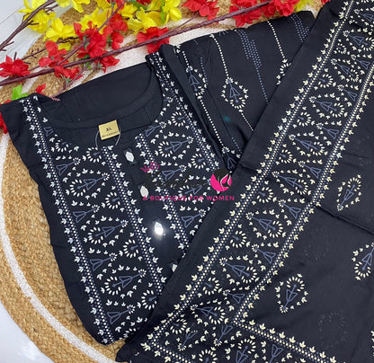 Ready Made | Anarkali Set  |Salwar, Kameez & Duppatta(3pc)|Cotton |VVRMS038