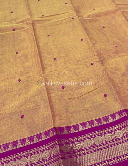 Kanchi Cotton Saree - Butta Design VVKCS008