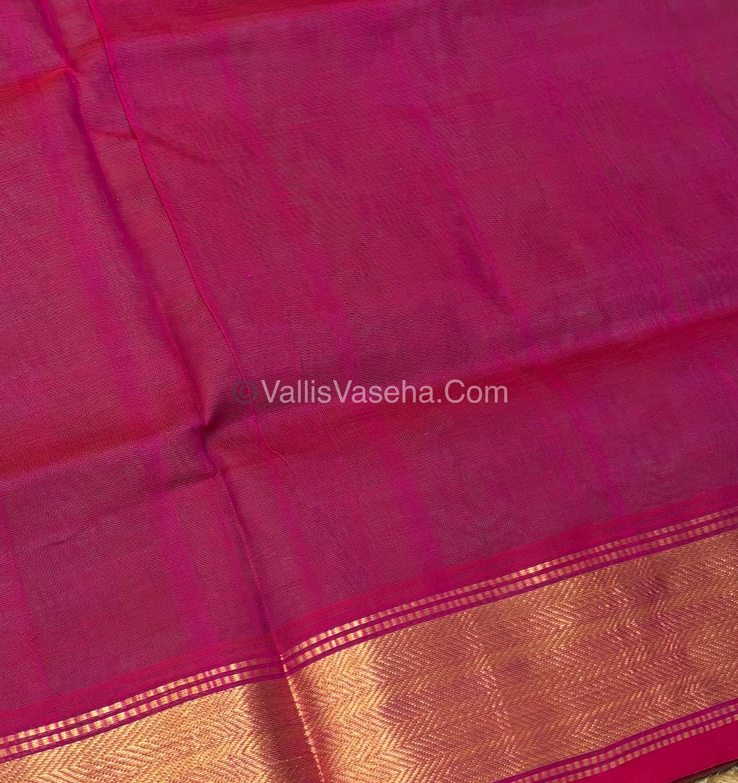 Pure Silk Cotton Sarees - Green & Pink Shade - VVPSC008