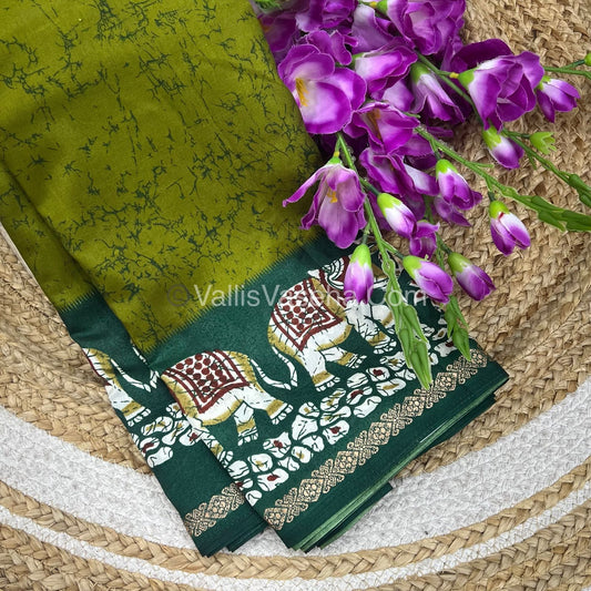 Budget Friendly Sarees - Casual Wear Sarees - Crackle Silk - VVCS002