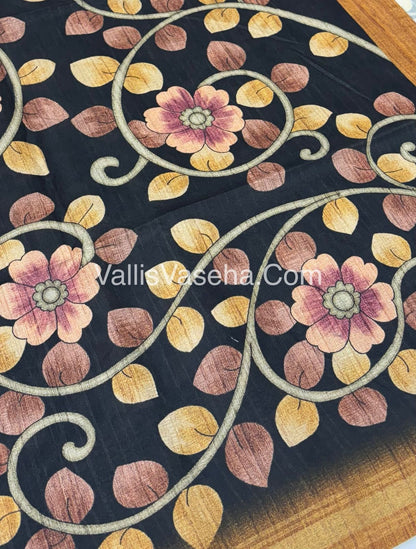Art Silk / Semi Gicha Tussar Saree  - VVSGT002
