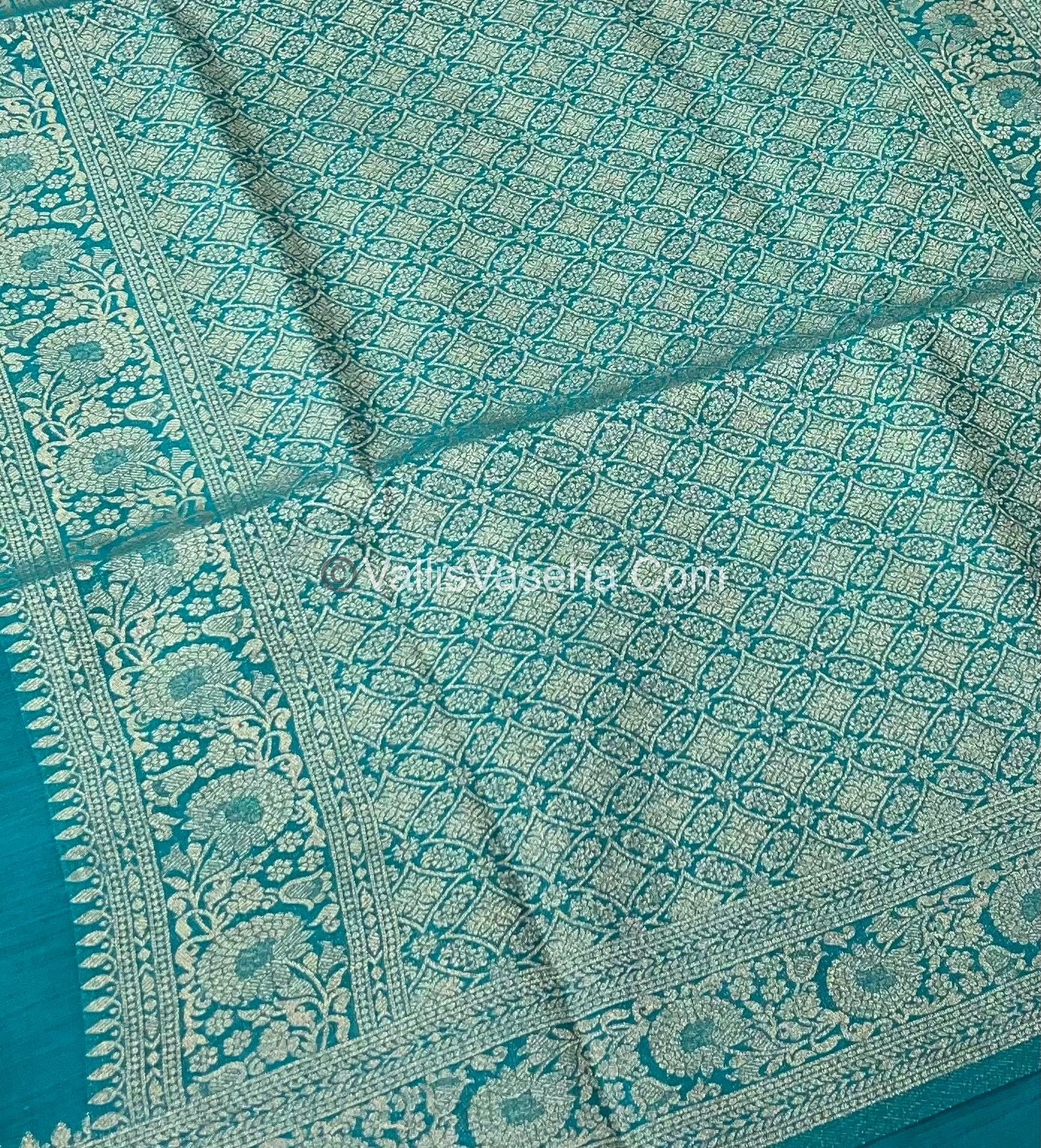 Banarasi - Heritage Silk - Semi Kathan Silk - Blue  Shade- VVBHS004