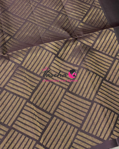 Half Mix - Pure Soft Silk Saree - Pazhum Pazhamum Checks - VVPSS157