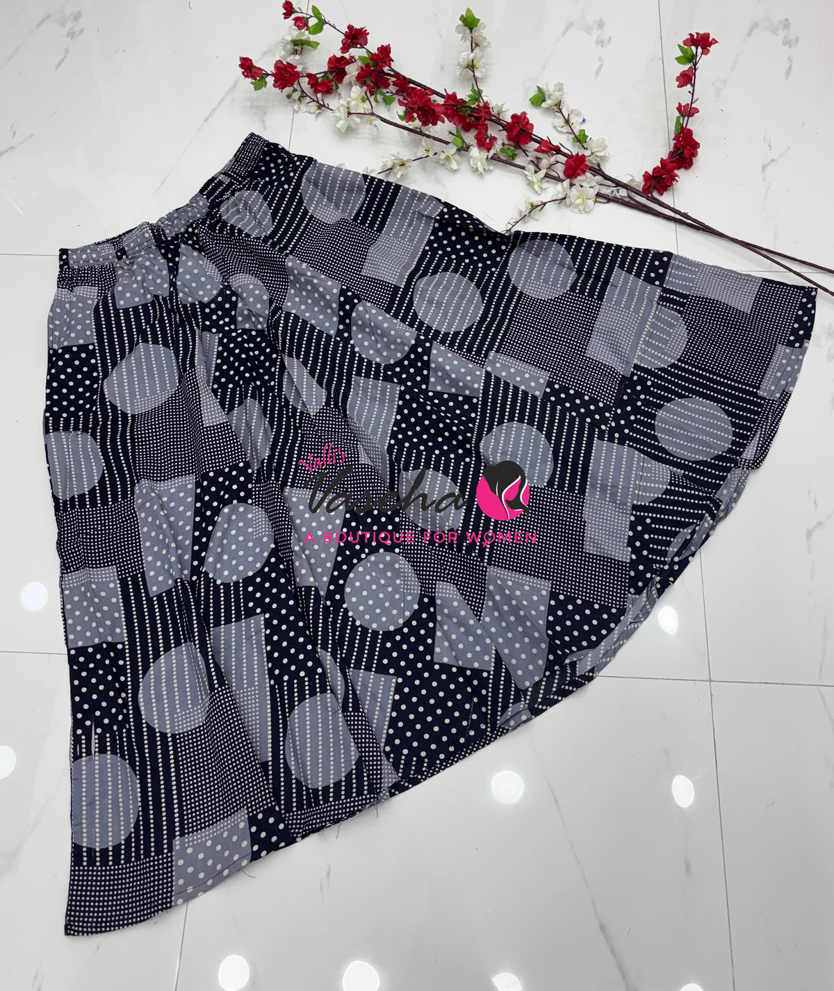 Skirts - Ajrakh Printed - 2XL Size - VVPCS003